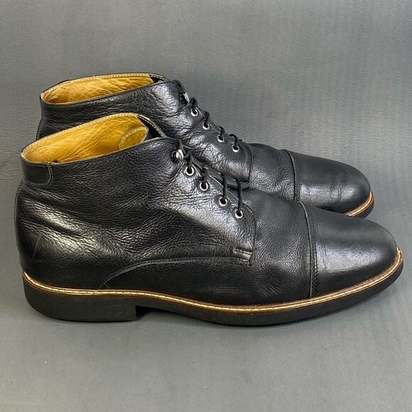 Mens massimo matteo 5 eye leather chukka cap boots suze 13 - Picture 1 of 9